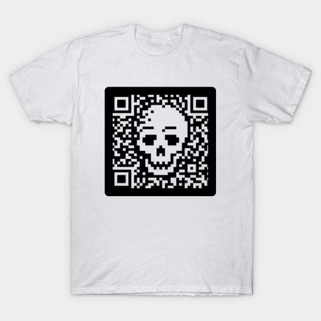 Skull QR code T-Shirt by Wild Heart Apparel